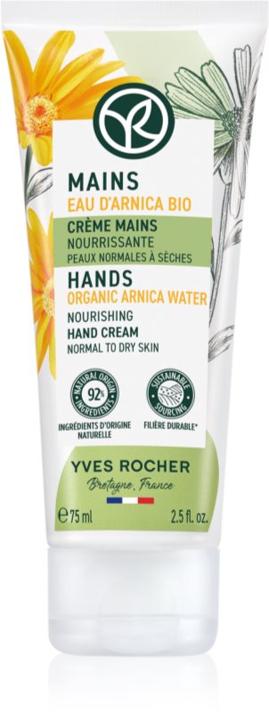 Yves Rocher Mains crema nutritiva de maini Organic Anica Water 75 ml