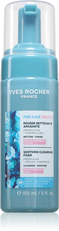 Yves Rocher Pure Algue Sensitive crema hidratanta pentru curatare pentru piele sensibilă 150 ml