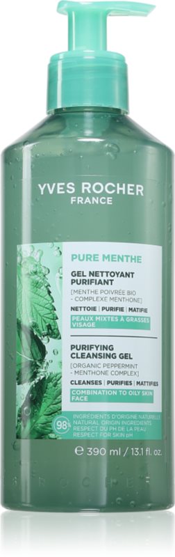 Yves Rocher Pure Menthe gel intens pentru curatare 390 ml