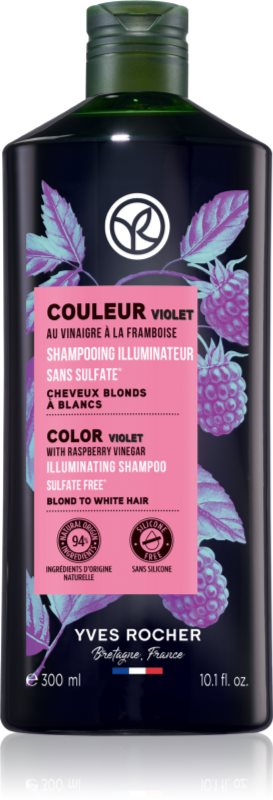 Yves Rocher Couleur șampon pentru neutralizarea tonurilor de galben 300 ml