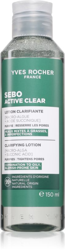 Yves Rocher Sebo Active Clear tonic pentru curatare 150 ml