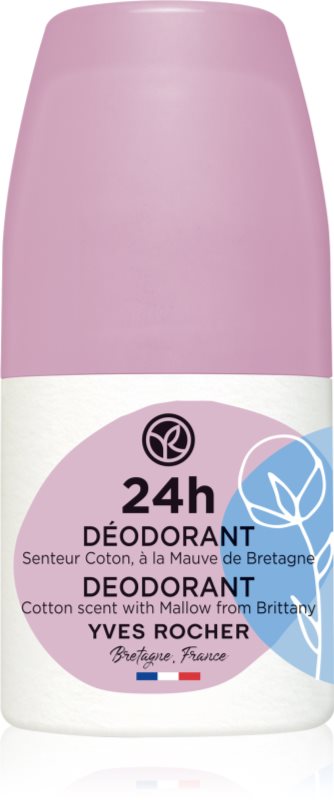 Yves Rocher 24 H Deodorant roll-on Cotton & Mallow from Brittany 50 ml