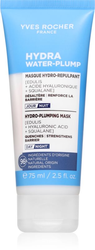 Yves Rocher Hydra Water-Plump masca hidratanta pentru netezire ziua și noaptea 75 ml