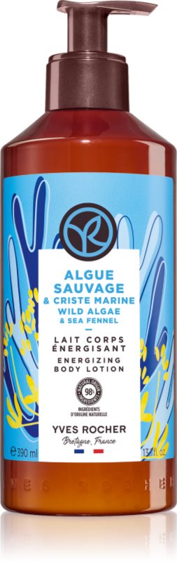 Yves Rocher Bain de Nature Lotiune de corp energizanta Wild Algae & Sea Fennel 390 ml
