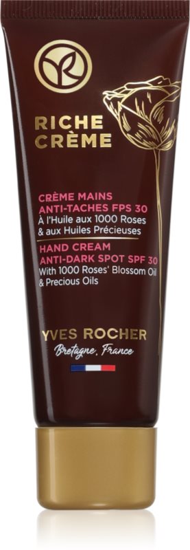 Yves Rocher Riche Créme crema de maini impotriva petelor pigmentate SPF 30 50 ml