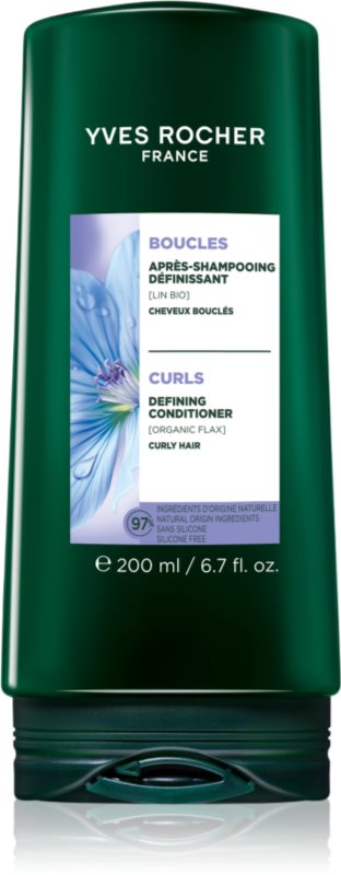 Yves Rocher Boucles balsam pentru păr creț with organic flax 200 ml