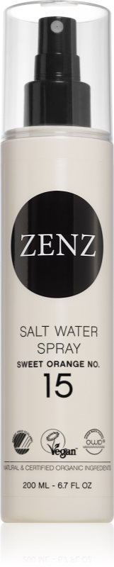 ZENZ Organic Sweet Orange No. 15 spray cu sare pentru păr 200 ml