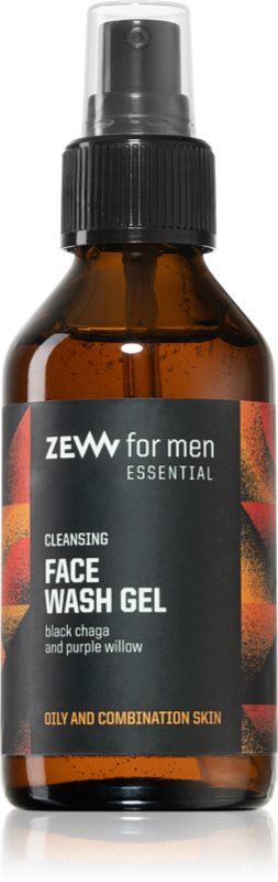 Zew For Men Essential Face Wash Gel gel de curățare pentru ten gras și mixt pentru bărbați 100 ml