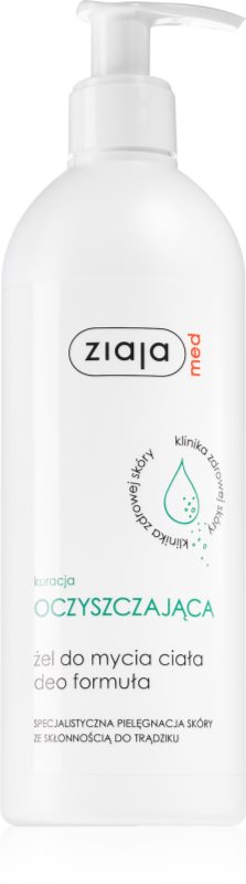 Ziaja Med Antibacterial Care gel de curatare pentru reducerea sebumului pentru corp 400 ml