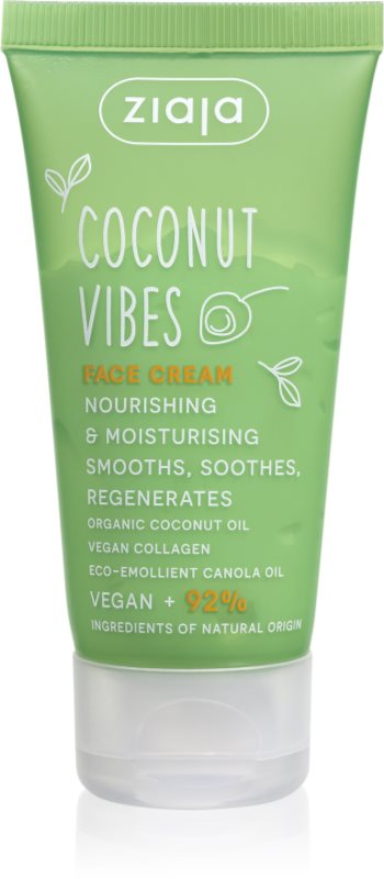 Ziaja Coconut Vibes crema de noapte pentru fata pentru regenerare 50 ml