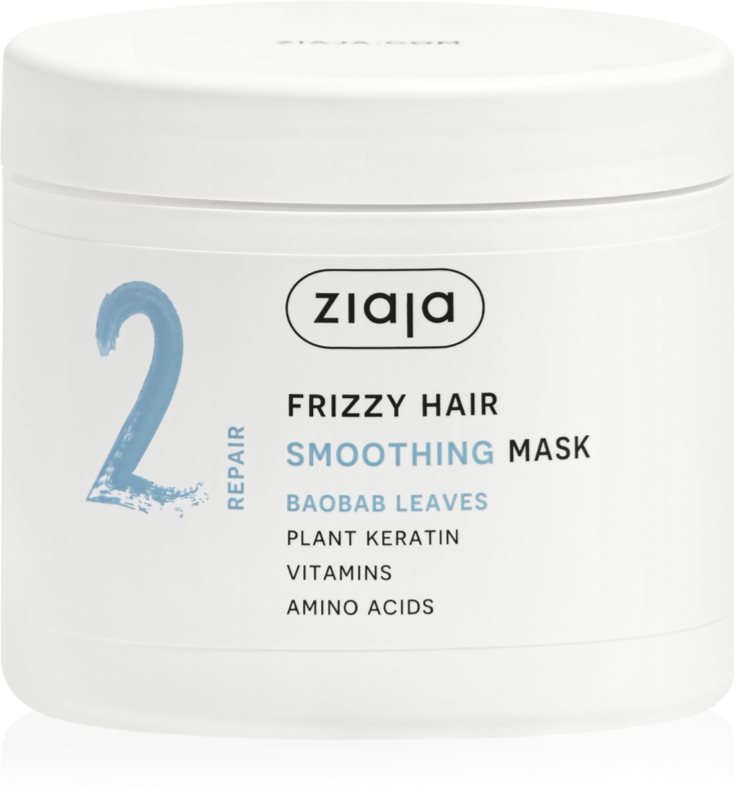 Ziaja Plant Essentials Baobab Leaves masca pentru netezire pentru păr creț 350 ml