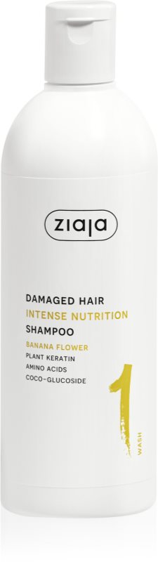 Ziaja Plant Essentials Banana Flower sampon hranitor pentru par deteriorat 400 ml