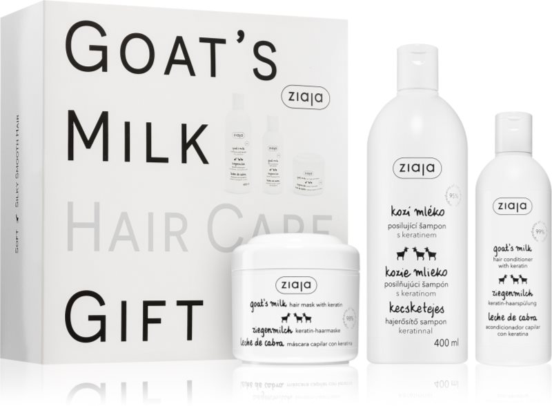 Ziaja Goat's Milk set cadou pentru păr uscat și deteriorat