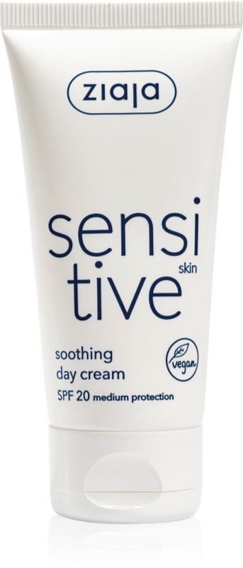 Ziaja Sensitive crema calmanta pentru piele uscata, actionand impotriva senzatiei de mancarime SPF 20 50 ml