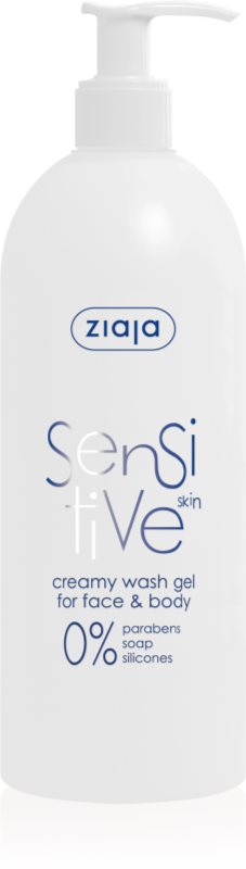 Ziaja Sensitive gel de curatare pentru fata pentru piele sensibila si iritata 400 ml
