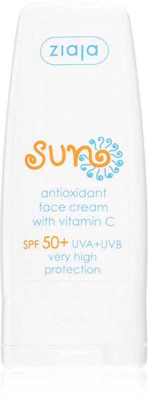 Ziaja Sun crema de fata antioxidanta cu vitamina C SPF 50+ 50 ml