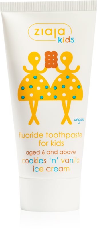 Ziaja Kids Cookies 'n' Vanilla Ice Cream pastă de dinți pentru copii 50 ml