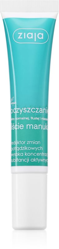 Ziaja Manuka Tree Purifying cremă de zi și de noapte, cu efect de netezire impotriva acneei 15 ml