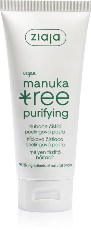 Ziaja Manuka Tree Purifying pasta pentru exfoliere pentru piele normala si grasa 75 ml