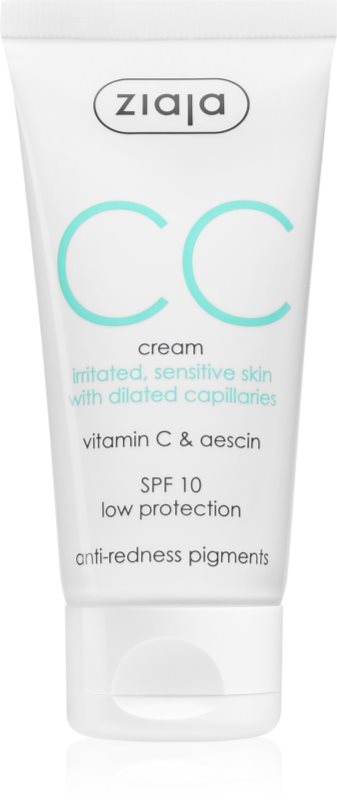 Ziaja CC Cream crema CC cu efect de hidratare SPF 10 50 ml