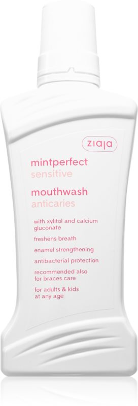 Ziaja Mintperfect Sensitive apă de gură impotriva cariilor dentare 500 ml