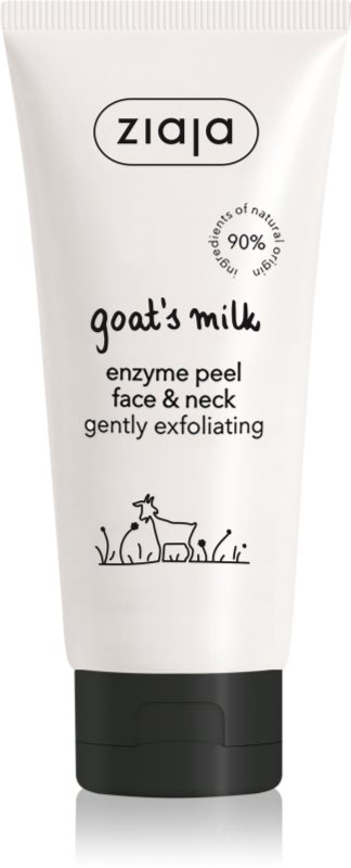 Ziaja Goat's Milk curatare usoara dupa exfoliere pentru față și gât 75 ml