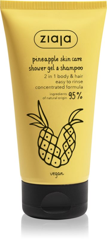 Ziaja Pineapple Gel de duș energizant pentru corp si par 160 ml