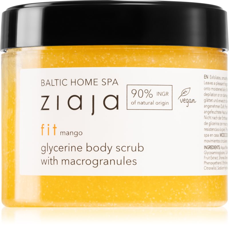 Ziaja Baltic Home Spa Fit Mango exfoliant cu bob aspru cu glicerina 300 ml