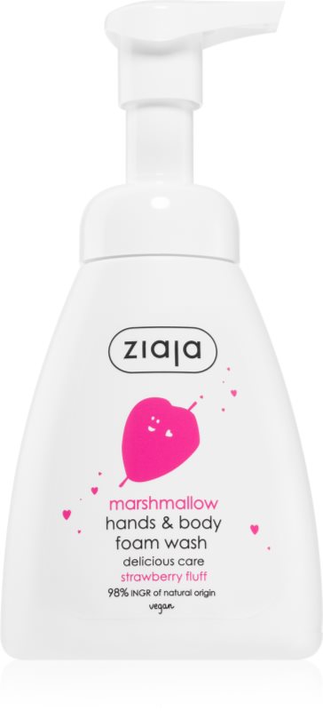 Ziaja Marshmallow săpun spumant pentru mâini și corp 250 ml