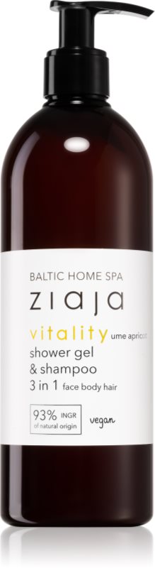 Ziaja Baltic Home Spa Vitality gel de duș pentru față, corp și păr 500 ml
