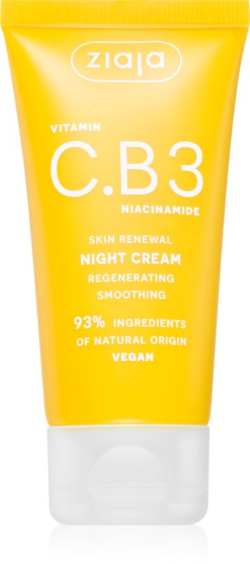 Ziaja Vitamin C.B3 Niacinamide cremă-mască de noapte 50 ml