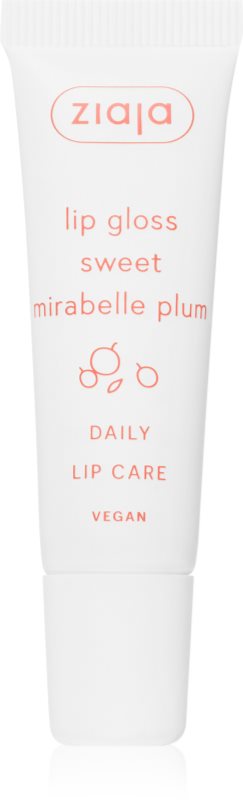 Ziaja Sweet Mirabelle Plum luciu de buze de ingrijire 12 ml