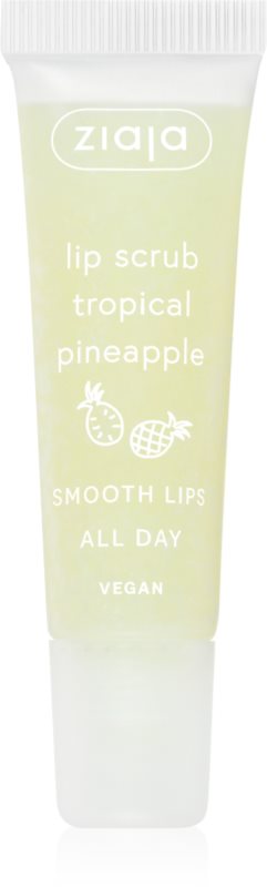 Ziaja Tropical Pineapple exfoliant din zahar de buze 12 ml
