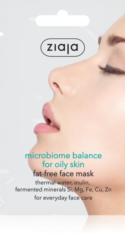 Ziaja Microbiome Balance mască pentru față pentru reglarea cantitatii de sebum. 7 ml