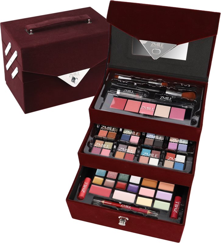 ZMILE COSMETICS Beauty Case Velvety servietă pentru cosmetice Dark Berry
