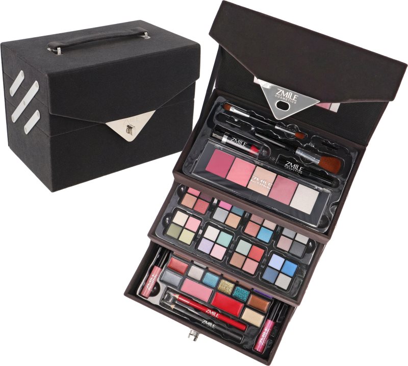 ZMILE COSMETICS Beauty Case Velvety servietă pentru cosmetice Dark Grey