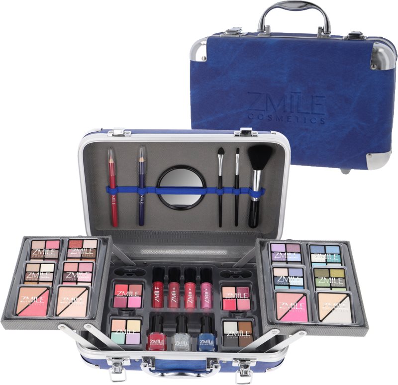 ZMILE COSMETICS Traveller Blue servietă pentru cosmetice