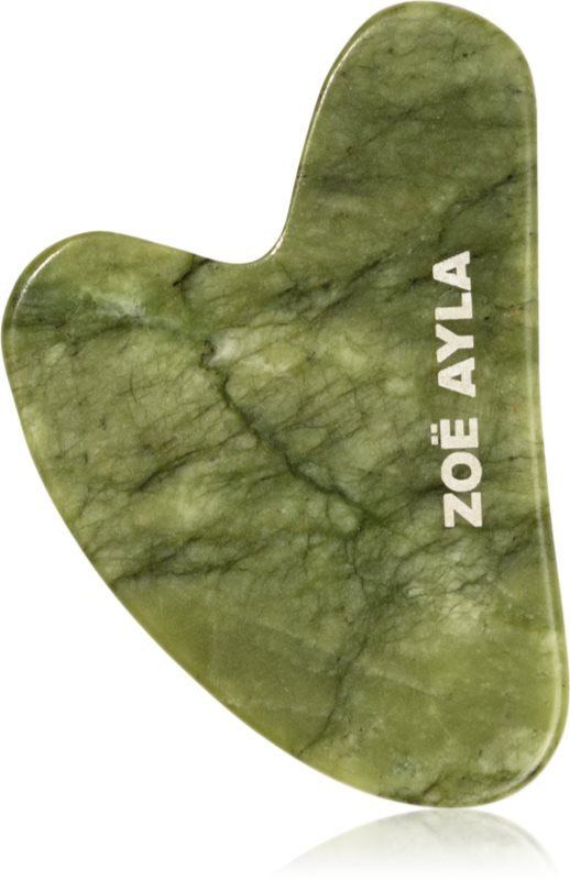 Zoë Ayla Luxurious Jade Gua Sha Therapy Tool accesoriu de masaj 1 buc