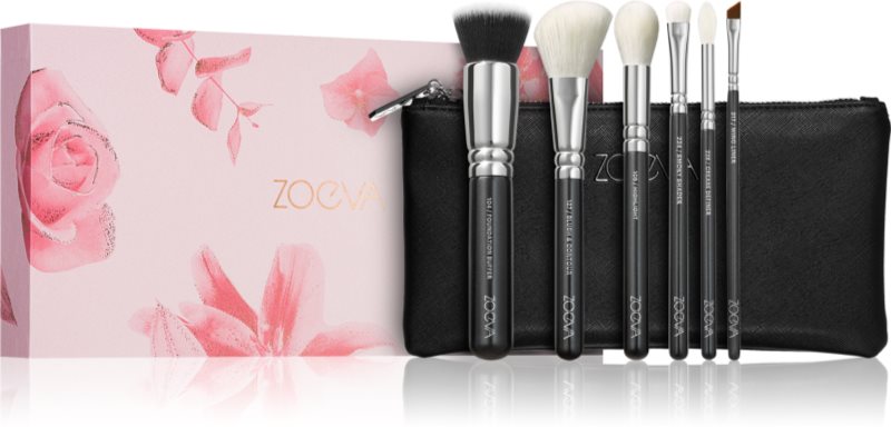 ZOEVA The Essential Brush Set set de pensule cu geantă 1 buc