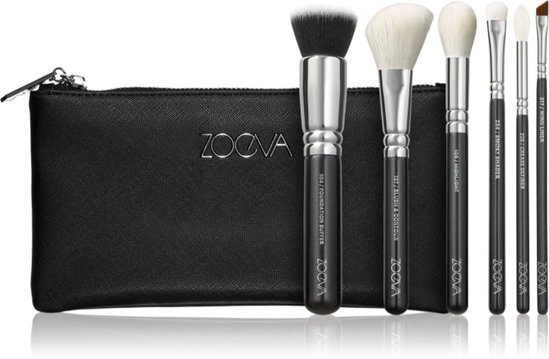 ZOEVA The Essential Brush Set set de pensule cu geantă 1 buc