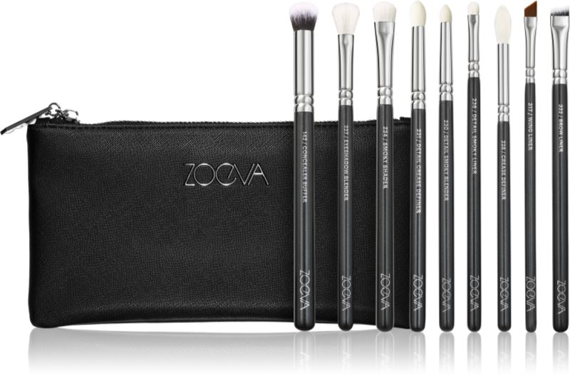 ZOEVA It's All About The Eyes Brush Set set de pensule cu geantă 1 buc