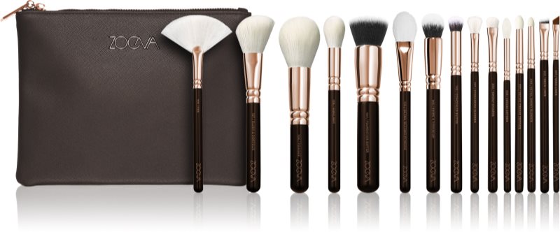 ZOEVA The Artists Brush Set Rose Golden Edition set de călătorie cu pensule