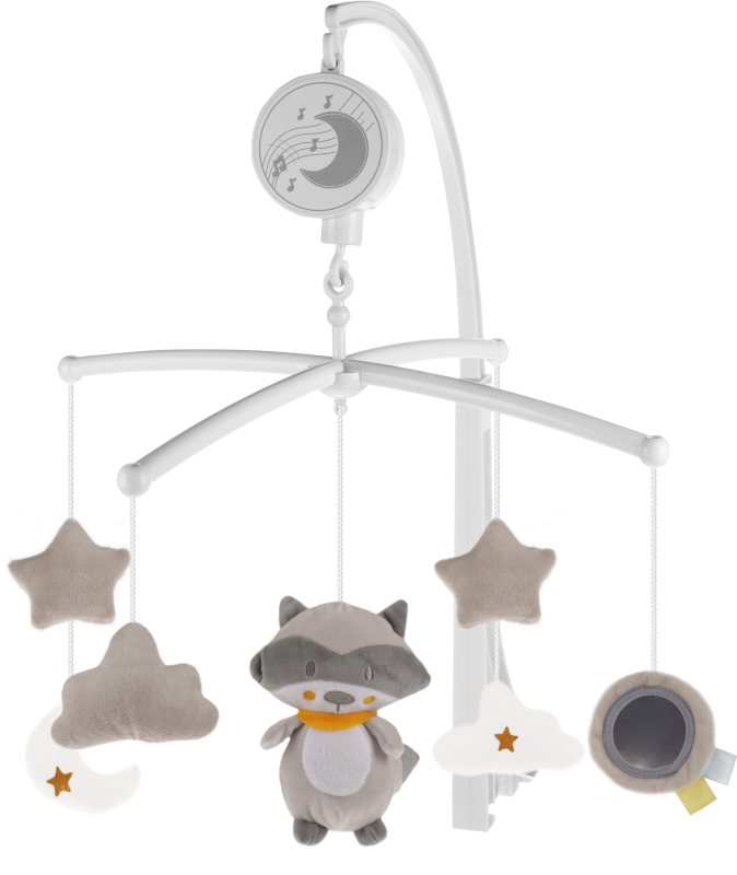 Zopa Music Mobile Raccoon carusel pentru pătuț cu melodie 1 buc
