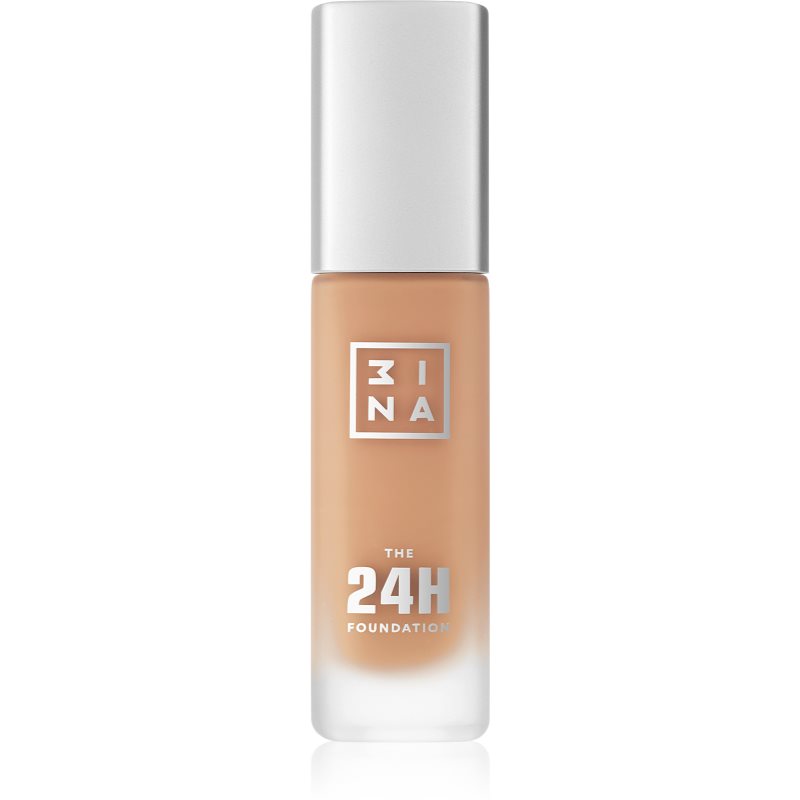 3INA The 24H Foundation machiaj matifiant de lungă durată culoare 633 Medium Nude 30 ml