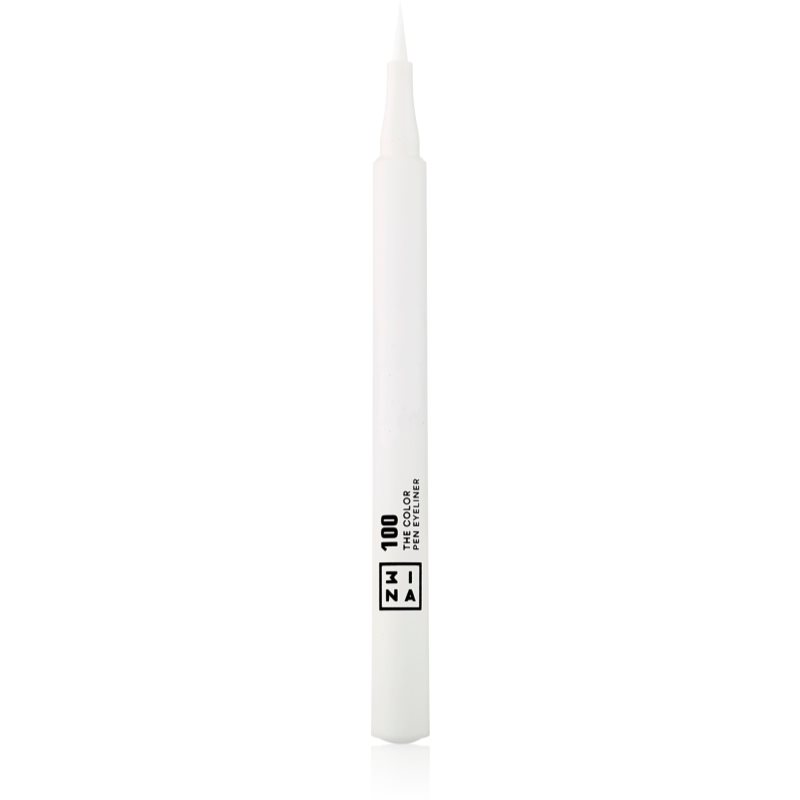 3INA The Color Pen Eyeliner tuș de ochi tip cariocă culoare 100 - White 1 ml