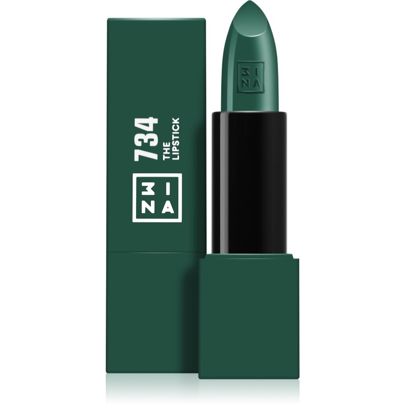 3INA The Lipstick ruj culoare 734 - Green 4,5 g