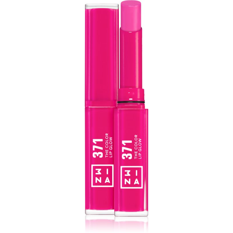 3INA The Color Lip Glow ruj hidratant stralucitor culoare 371 - Electric, hot pink 1,6 g