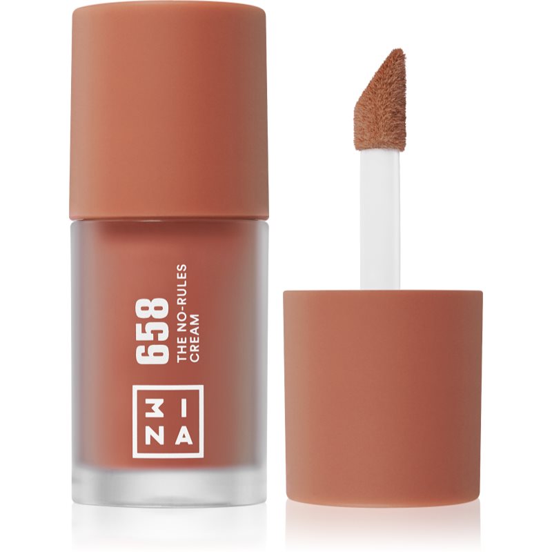 3INA The No-Rules Cream machiaj multifuncțional pentru ochi, buze și față culoare 658 - Light, neutral brown 8 ml