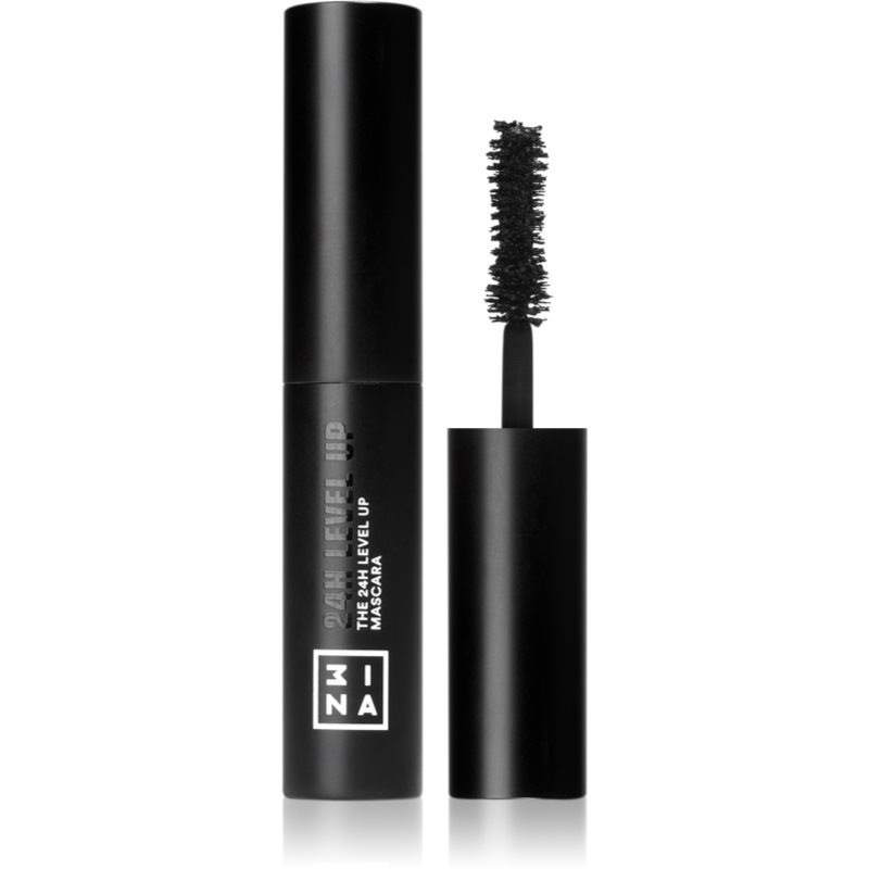 3INA The 24H Level Up Mascara Mini mascaral de lunga durata culoare 900 - Black 4,5 ml