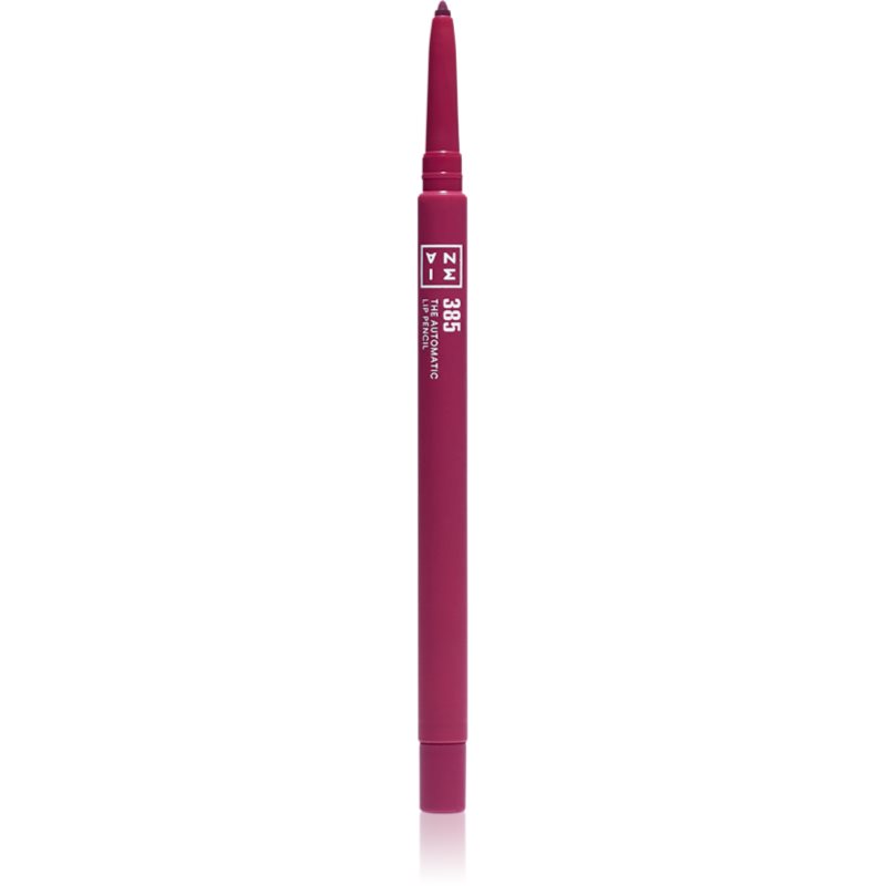 3INA The Automatic Lip Pencil creion contur buze culoare 385 - Raspberry pink 0.35 g